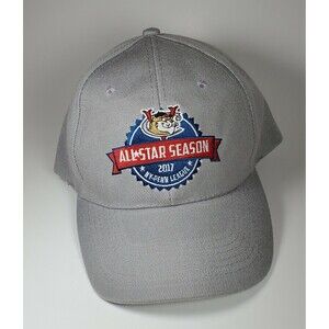 Tri-City ValleyCats Strap Back Gray Baseball Cap Hat 2017 All Star Season